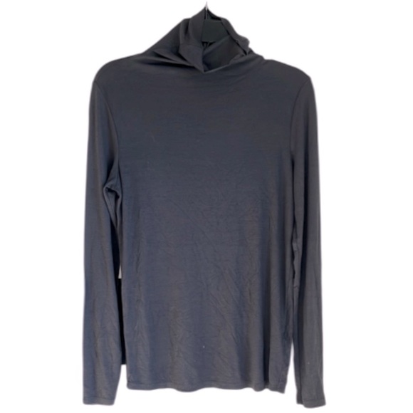 AG Adriano Goldschmied Women's Chels Ribbed Knit Fitted Longsleeve Turtleneck- M - Picture 2 of 10